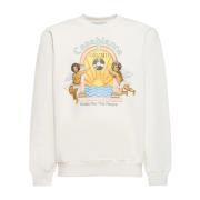 Muziek Studio Sweatshirt Multicolor Geribbeld Casablanca , White , Her...