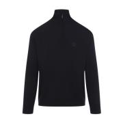 Blauwe Navy Turtleneck Jumper Giorgio Armani , Blue , Heren