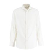 Klassieke Fijne Garen Shirt Brunello Cucinelli , White , Heren