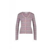 Gestreepte V-hals Vest Fabienne Chapot , Pink , Dames