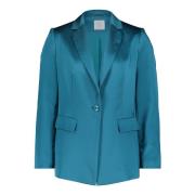 Elegante Business Blazer met Zakken Betty & Co , Blue , Dames