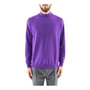 Turtleneck Wool Jumper Corsinelabedoli , Purple , Heren