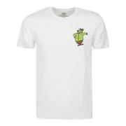 Korte mouwen Crew Neck Katoenen T-shirt Equipe 55 , White , Heren