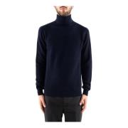 Turtleneck Jumpers in Marino Wol Corsinelabedoli , Blue , Heren