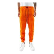 Velours Sportieve Sweatpants met Geborduurd Logo Corsinelabedoli , Ora...