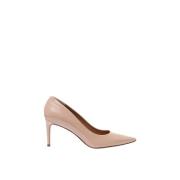 Poederroze Patent Puntige Stiletto Hakken Parallele , Pink , Dames