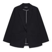 Eénknoop Blazer Fiorella Rubino , Black , Dames