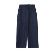 Donkerblauwe Elastische Taille Broek Danton , Blue , Heren