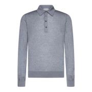 Grijze T-shirts en Polos, Wit/Blauw Piacenza 1733 , Gray , Heren