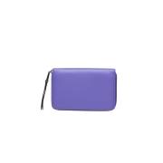 Stijlvol Leren Portemonnee Poche Paris , Purple , Dames