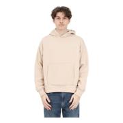 Beige hoodie met voorzak Garment Workshop , Beige , Heren