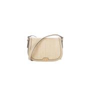 Chique Tote Bag Poche Paris , Beige , Dames