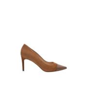 Brandy Suède Pump Anna Parallele , Brown , Dames