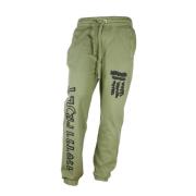 Katoenen Heren Trainingsbroek met Print Diego Venturino , Green , Here...