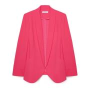 Open Front Blazer met Shawl Kraag Fiorella Rubino , Pink , Dames