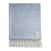 Elegante Sjaal in Wit en Blauw Piacenza 1733 , Blue , Heren