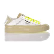 Handgemaakte Beige Witte Sneakers Mimanera , Multicolor , Heren