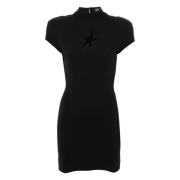 Zwarte Ster Mini Jurk Mugler , Black , Dames