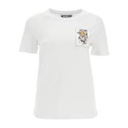 Teddy Bear T-Shirt Moschino , White , Dames