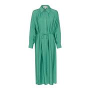 Groene Overhemdjurk Slsija Stijl Soaked in Luxury , Green , Dames