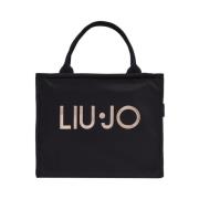 Zwarte handtas met gouden details Liu Jo , Black , Dames