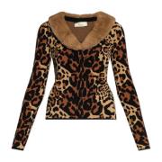 Vest met dierenmotief Blumarine , Brown , Dames