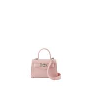 Roze Mini Medusa Crossbody Leren Tas Versace , Pink , Dames