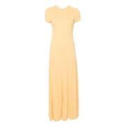 Elegante Jersey Jurk TotêMe , Yellow , Dames