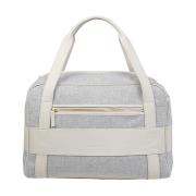 Wollen en Leren Duffeltas Eleventy , Gray , Unisex