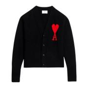 Hart Cardigan Ami Paris , Black , Heren