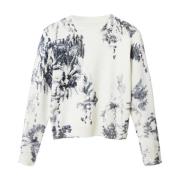 Trui met Ronde Hals Desigual , White , Dames