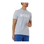 Heren Polo T-shirts Trendy Thinking Hugo Boss , Blue , Heren