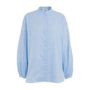 Blauwe Shirts Aw24 Dameskleding Ottod'Ame , Blue , Dames