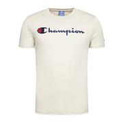 Korte Mouw T-shirt Champion , White , Heren