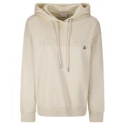 Hoodie met logo detail Moncler , Beige , Dames