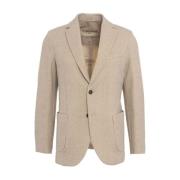 Beige Blazer Aw24 Herenmode Circolo 1901 , Beige , Heren