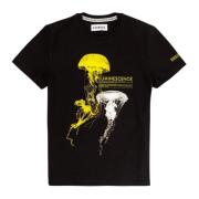 Stijlvolle Heren T-Shirt Collectie Bikkembergs , Black , Heren