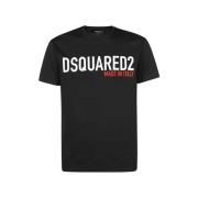 Zwarte Cool Fit T-shirt Dsquared2 , Black , Heren