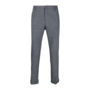 Antraciet Grijs Katoenen Broek Dondup , Gray , Heren