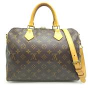 Pre-owned Canvas handbags Louis Vuitton Vintage , Brown , Dames