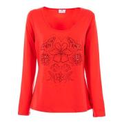 Dames Gebreide Top Braccialini , Red , Dames