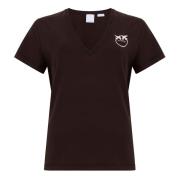 Bruine T-shirts en Polos Pinko , Brown , Dames