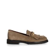 Paris Leya Suède Loafers Fred De La Bretoniere , Brown , Dames