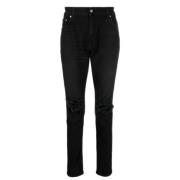 R1 Destroyer Denim Black Jeans Represent , Black , Heren