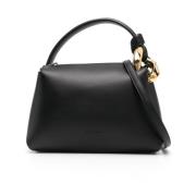 Zwarte Tote Tas Glad Leer JW Anderson , Black , Dames