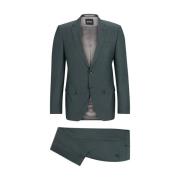 Elegant Suit Set Boss Black , Green , Heren