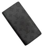 Pre-owned Leather wallets Louis Vuitton Vintage , Gray , Heren