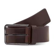 Bruin Leren Riem met Gesp Calvin Klein , Brown , Heren