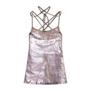 Jurk met bandjes De-Held-Short-S Diesel , Pink , Dames