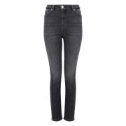 Grijze Denim Jeans Pinko , Gray , Dames